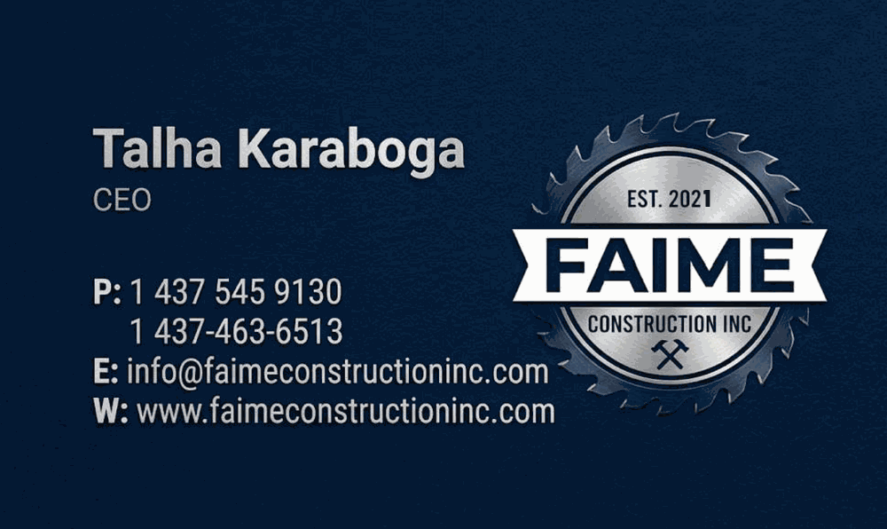 Talha Karaboga — FAIME Construction Inc.