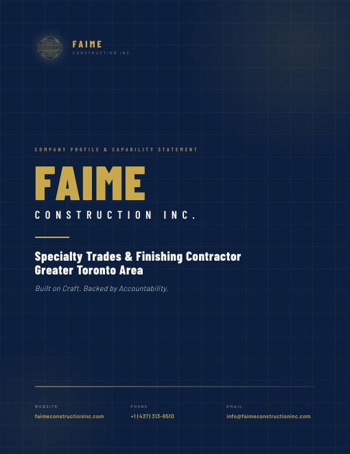 Capability statement cover page