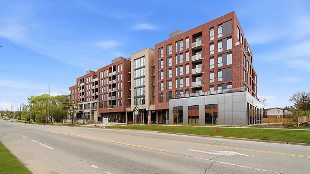 The completed six-storey Oakley Ridge rental building in Guelph