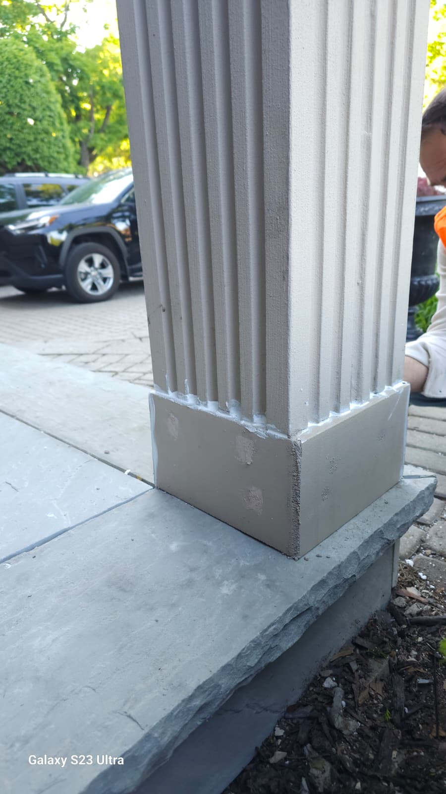 Finished column detail